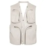 [Rick Owens] Cargo Vest Blister Lamb Leather