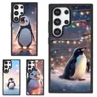 For Samsung Galaxy Z Fold Flip 3 4 5 6 Anti scratch Cover girly penguin animals