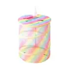 Soft Toy Storage Basket with Lid Laundry Basket for Blankets Rainbow Children's