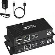 HDMI Extender KVM USB 1080P 60hz Repeater HD Network Extender RJ45 CAT5e CAT6 Ethernet Cables Support Keyboard Mouse