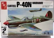 1979 AMT 1/72 Curtiss P-40N Warhawk Fighter Plane Model Kit
