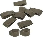 BCOATH 10 Pcs Elastic Belt Holders Strap Keeper Retainer Band for Belts Stays Backpack Straps Holder Nylon Material