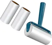 BESPORTBLE 1 Set Pet Hair Sticker Lint Sticky Roller Portable Hair Fluff Removers Hair Cleaning Rollers Lint Cleaning Tools Lint Roller Depillers for Clothes Pet Hair Roller Plastic Navy