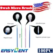 100pcs Disposable Dental Swab Micro Brush Applicator Eyelash Mascara Tools S/M/L