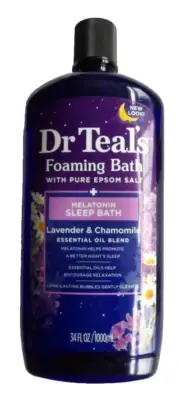 Dr Teal's Foaming Bath W Pure Epsom Salt Lavender & Chamomile Essential Oil NEW