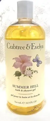 CRABTREE & EVELYN SUMMER HILL BATH & SHOWER GEL 16.9 oz