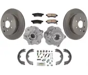 Rear Hub Bearings Rotors Pads Hardware for Nissan Pathfinder 05-12 / No Armada (for: Nissan)