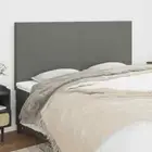 vidaXL Headboards 4 pcs Dark Grey 80 cm Fabric BMG