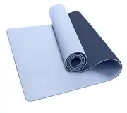 Yoga Mat Non Slip Textured Surface Eco Friendly Yoga Matt with Carrying Gray