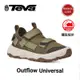 美國TEVA Outflow Universal男款戶外機能水陸兩穿透氣護趾運動涼鞋水鞋 TV1136311DOL深橄欖