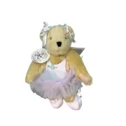 Muffy VanderBear Paw De Deux Plush Ballerina Teddy Bear NWT Pink Blue Tutu Dress