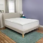 BioPEDIC Alternative Mattress Topper with Ultra-Fresh, Queen, White