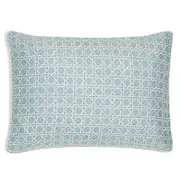 Gingerlily Silk Rattan Piped Boudoir Sham