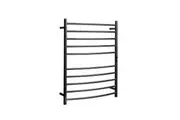 HOTWIRE Hotwire Heated Towel Rail - Curved Round Bar (H900mmxW700mm) with Timer - Gun Metal