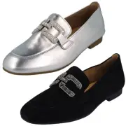 Ladies Gabor Smart Casual Loafer With Decorative Chain Detail 65.210