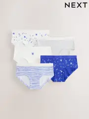 Blue/White Hipster Briefs 5 Pack (2-16yrs) (AA7852) | $20 - $28