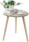 Small round Side Table: Boho End Tables for Living Room Bohemian Accent