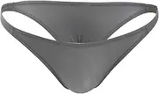 [Generic] Illimitable Man Fashion Solid Casual Sexy Thong Underwear T Pants Valentines Men Gift Set (Grey #4, One Size)