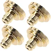 Angoily 4pcs Earring Back Pads for Heavy Earrings Droopy Ear Support Plated Locking Backing Easy Application for Women