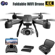 4DRC V14 Drone WIFI FPV 4K HD Camera Quadcopter Portable Drone 2 Batterys Black