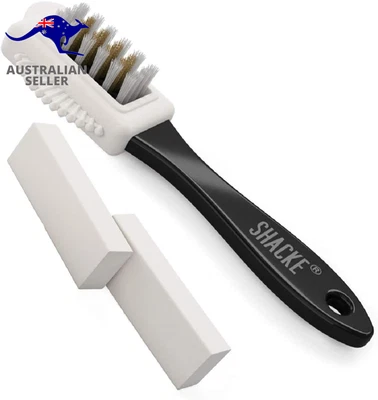 Shoe Cleaning Brush Suede & Nubuck 4-Way Leather Brush Cleaner + 2 Erasers AU