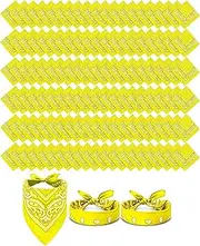 [Cutecrop] 200 Pcs Paisley Bandanas Bulk Unisex Cowboy Bandanas Novelty Headband Square Scarf for Women Men Party Costume