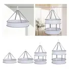 Sweater Drying Rack Collapsible Hanging Laundry Rack Windproof Mesh Net for Toys