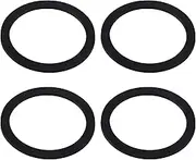 ECSiNG 4PCS 90mm Shower Tray Base Trap Waste Spare Rubber Waste Seal 105mm x 85mm x 4mm Spare Rubber Washer for Bathroom Shower Tray Waste O Ring