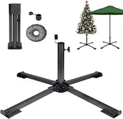Patio Umbrella Stand, Portable Beach Patio Umbrella Base,Christmas Tree Stand，with Umbrella Base Weight-Increasing Water Bag, Suitable for Courtyards, Gardens, Beaches, and Grasslands.