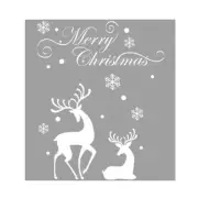 Merry Christmas Snowflake Reindeer Wall Sticker Removable Murals Christmas