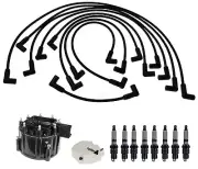 ACDelco Ignition Kit Distributor Rotor Cap Wire Spark Plugs For C10 K10 P3500 V8