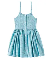 [The New Society] The New Society Io printed cotton dress Y 16 blue