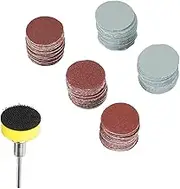 Lija Disc, 25 mm Mix Grit Sander, Interchangeable Sandpaper Disc, Sandpaper, Polishing Pads, Sandpaper Set, Pack of 100, #980