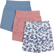 [Hanes] Ultimate Baby Unisex-Baby BF1KS3 Flexy 3 Pack Adjustable Fit Knit Shorts Layette Set - Multi