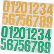 TEHAUX 4 Sheets Number Stickers Self Adhesive Trash Can Mailbox Number Decals for Easy Visibility and Signage