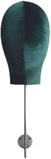 Ysyqkn Mannequin Head Model Hats Wig Display Stand Storage Rack Wall Mounted for Home Salon , Green