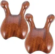 NOLITOY 2pcs Wooden Facial Tools Nose Guasha Tool for Face Acupoint Scraper for