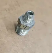 Barens 1/2" MPT X 1/4" MPT 5000psi Steel Hex Nipple #3247