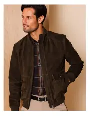 [Reserve] Saint Suede Zip Through Jacket in Chocolate