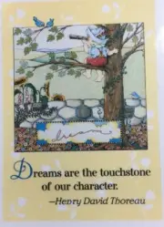 Mary Engelbreit Handmade Magnet-Dreams Are The Touchstone Of Our Character