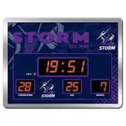 Melbourne Storm NRL SCOREBOARD Digital LED Wall Clock Calendar Temp Sign Gift
