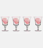 [Les-Ottomans] Les-Ottomans Coral set of 4 glasses