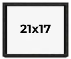 21x17 Shadow Box Black Rustic Barnwood Display Frame | 1.125 Inch Deep | 0.875