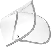 [LIFKOME] Raincoat Hat Brim Transparent Shield for Face Protection Lightweight Raincoat Accessory Easy to Install Rain Poncho Brim for Visibility Wet Conditions