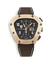 Lamborghini Luxury Automatic Chronograph Watch with Titanium Case and Leather