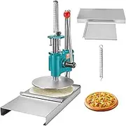 VEVOR Manual Pizza Dough Press Machine, 9.5inch/24cm Household Pizza Pastry, Stainless Steel Pizza Presser, Commercial Chapati Sheet Pizza Crust Press Plate, Height Adjustable Pizza Forming Machine