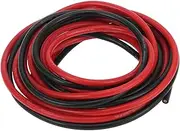 X AUTOHAUX Ground Wire Power Wire 5m Black Red TC 1 Set 12AWG Fully Insulated& Soft Touch Jacket Car Radio, Automotive, Car Speakers Universal