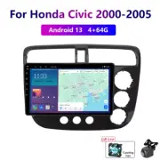 9" Wireless Carplay 4-64G Android For Honda Civic 2000-2005 Car Stereo Radio GPS
