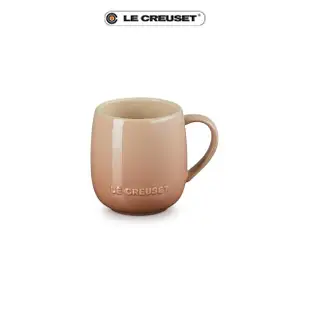 【Le Creuset】瓷器蛋蛋馬克杯380ml(卡布奇諾)