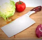 Full Tang Cleaver Knife Stainless Steel Plastic Handle Chef Butcher Slicing Beef